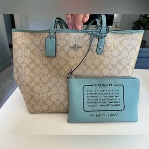 Authentic Coach Reversible City Tote